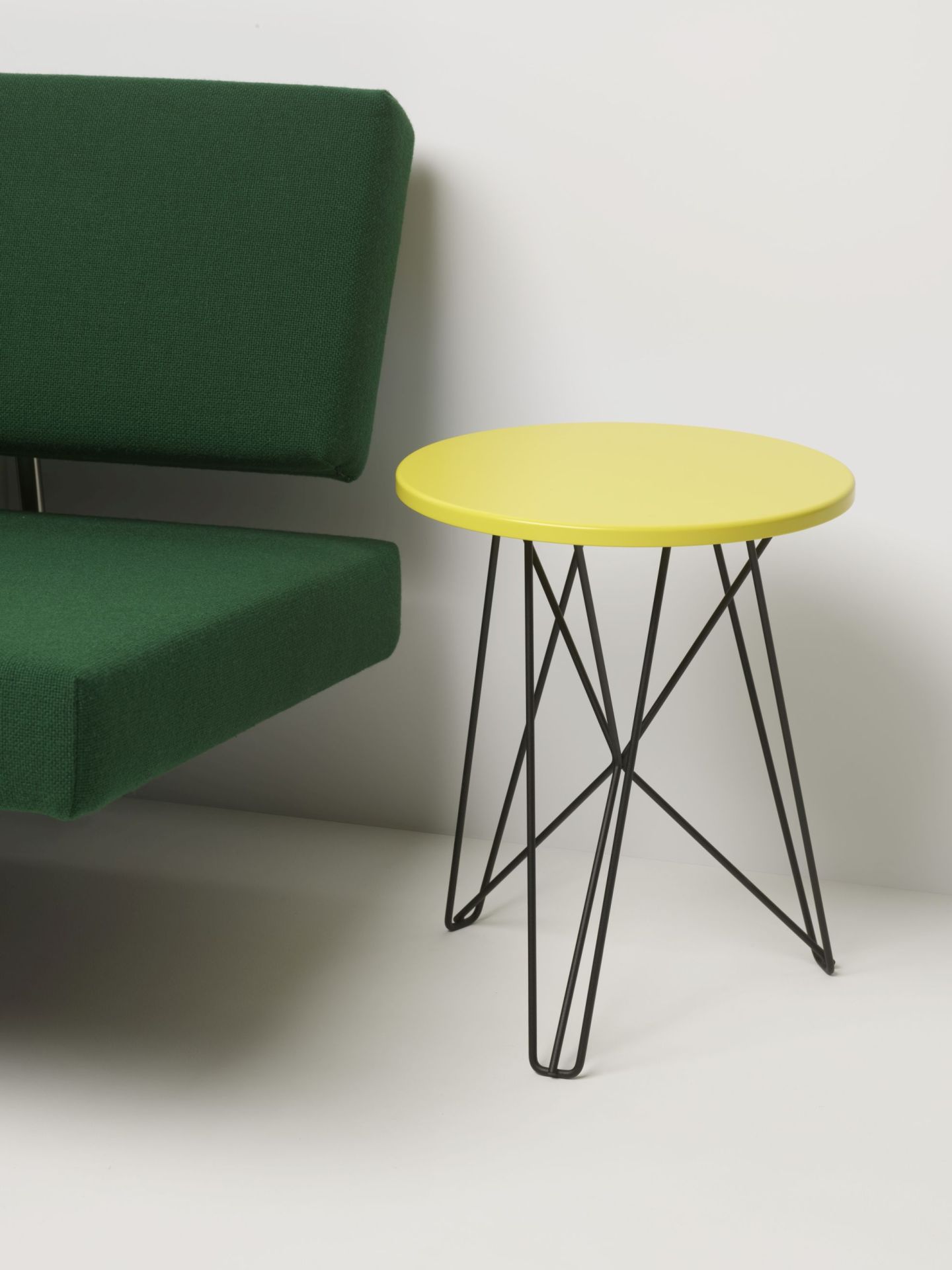 Ijhorst Tabouret / Table d'appoint jaune zinc Spectrum