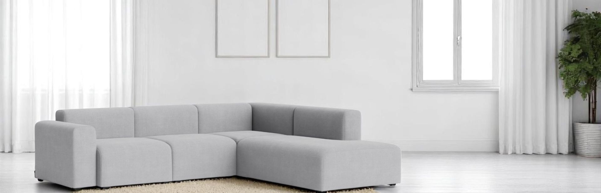 Mags Sofa Corner Combination 2 Low Armrest avec accoudoir à droite Hay