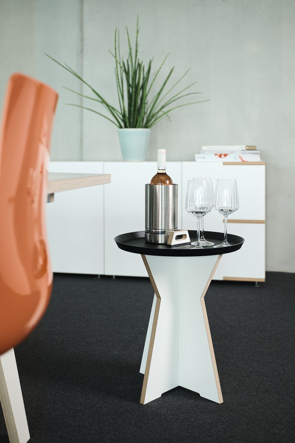 Tojo Table d'appoint portable avec plateau amovible Tojo