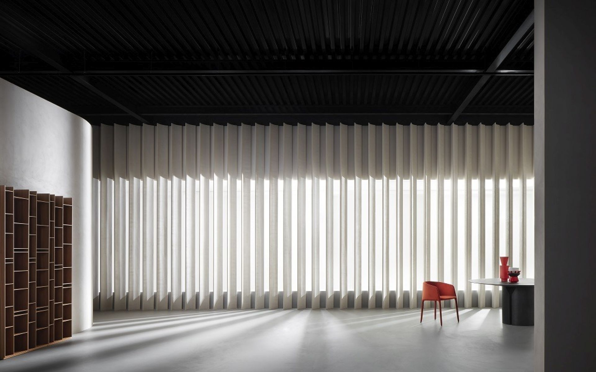Random Wood Bookcase Bibliothèque 3C MDF Italia