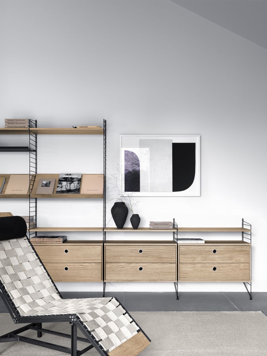 Élément individuel Échelle de sol H 85 cm String Furniture 