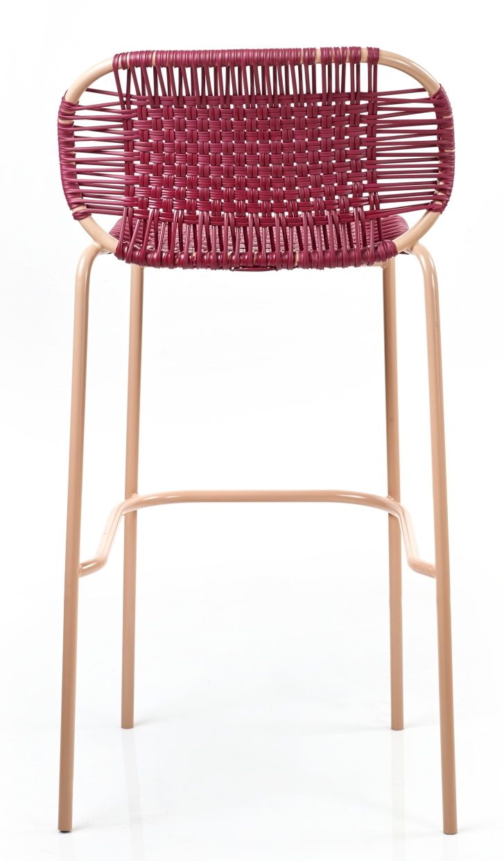Cielo Barstool Tabouret de bar Extérieur ames Rouge - Rose sable