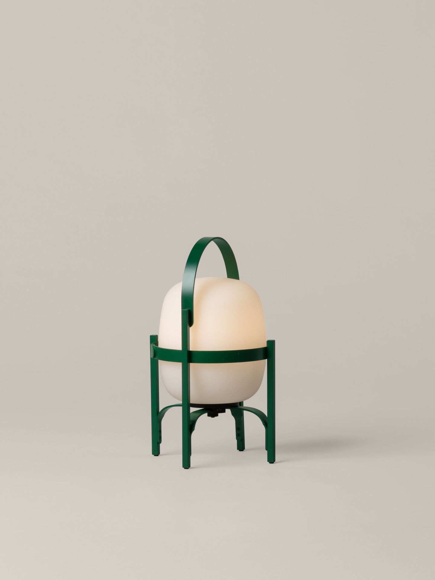 Cestita Alubat Lampe de table English Green Santa & Cole