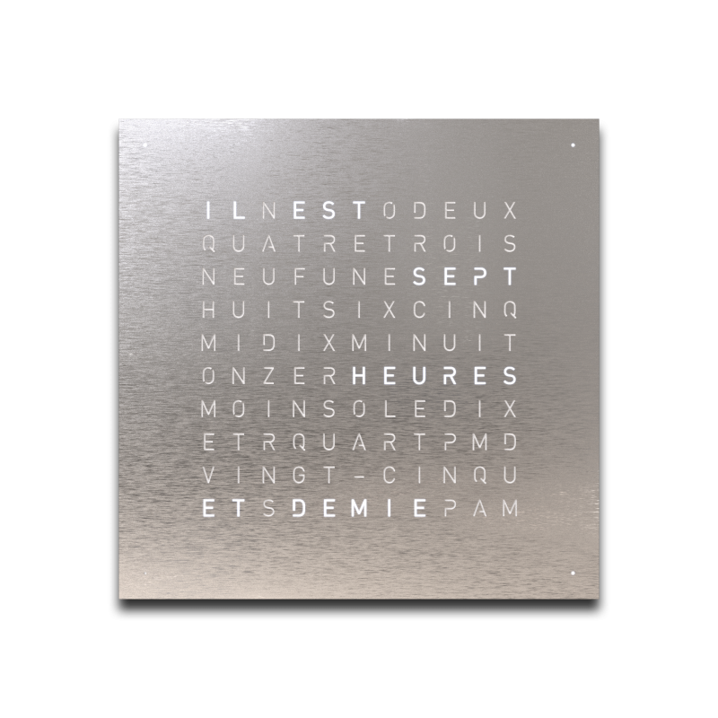 Cache avant pour l'horloge murale Earth 45 Français QLOCKTWO