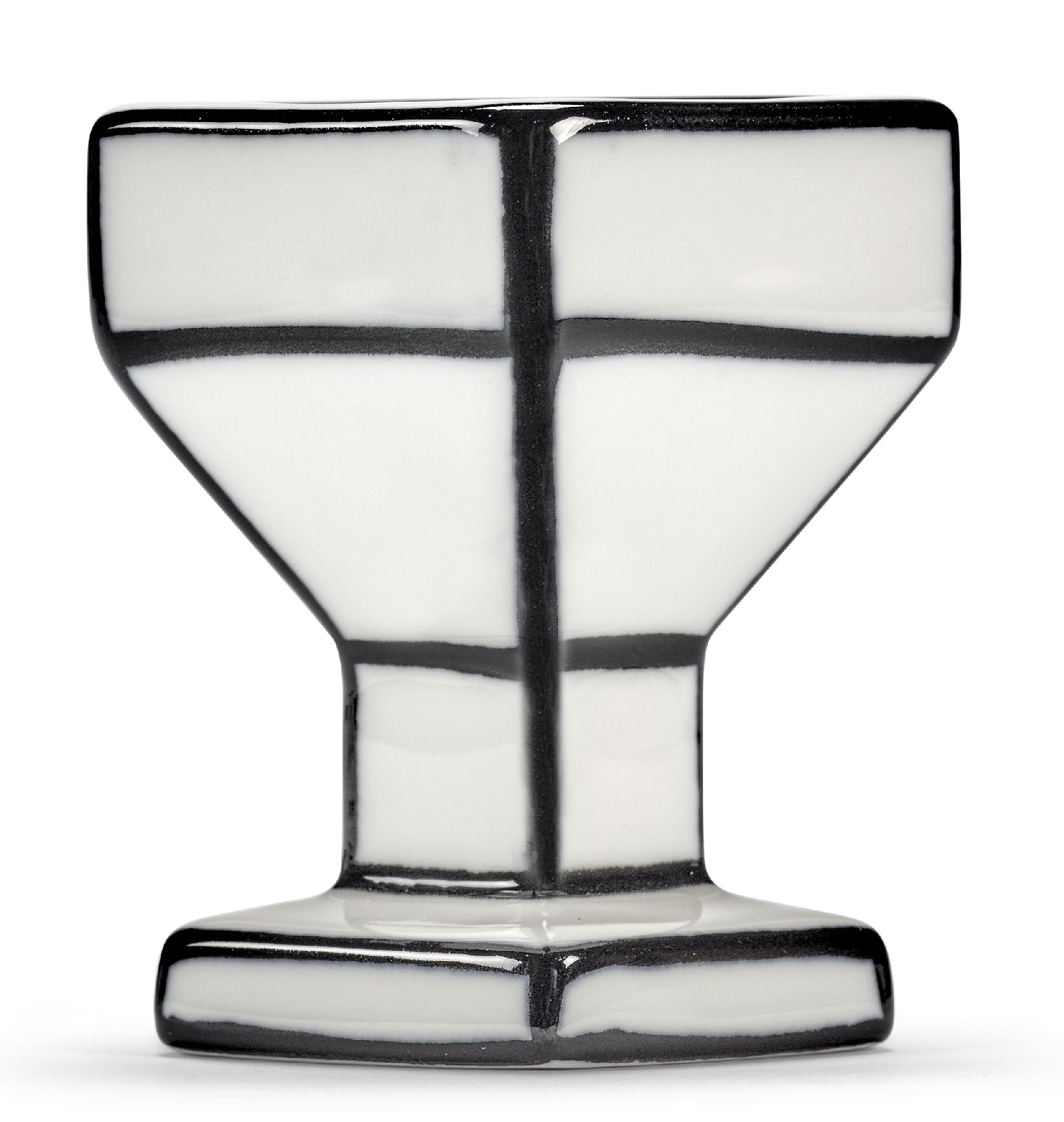 Coquetier blanc/noir Carte Blanche Serax   