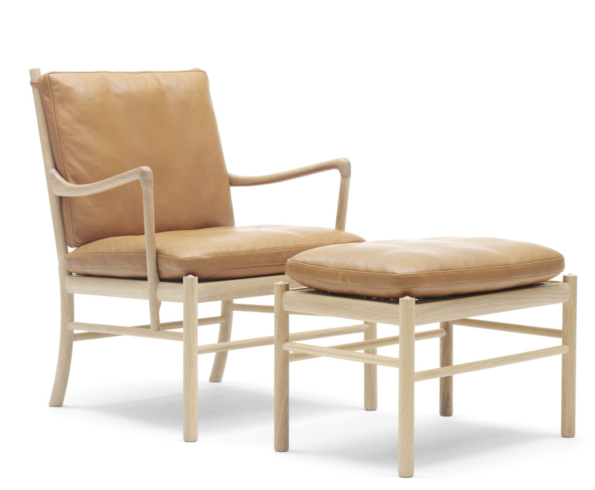 OW149F Colonial Footstool Carl Hansen & Søn