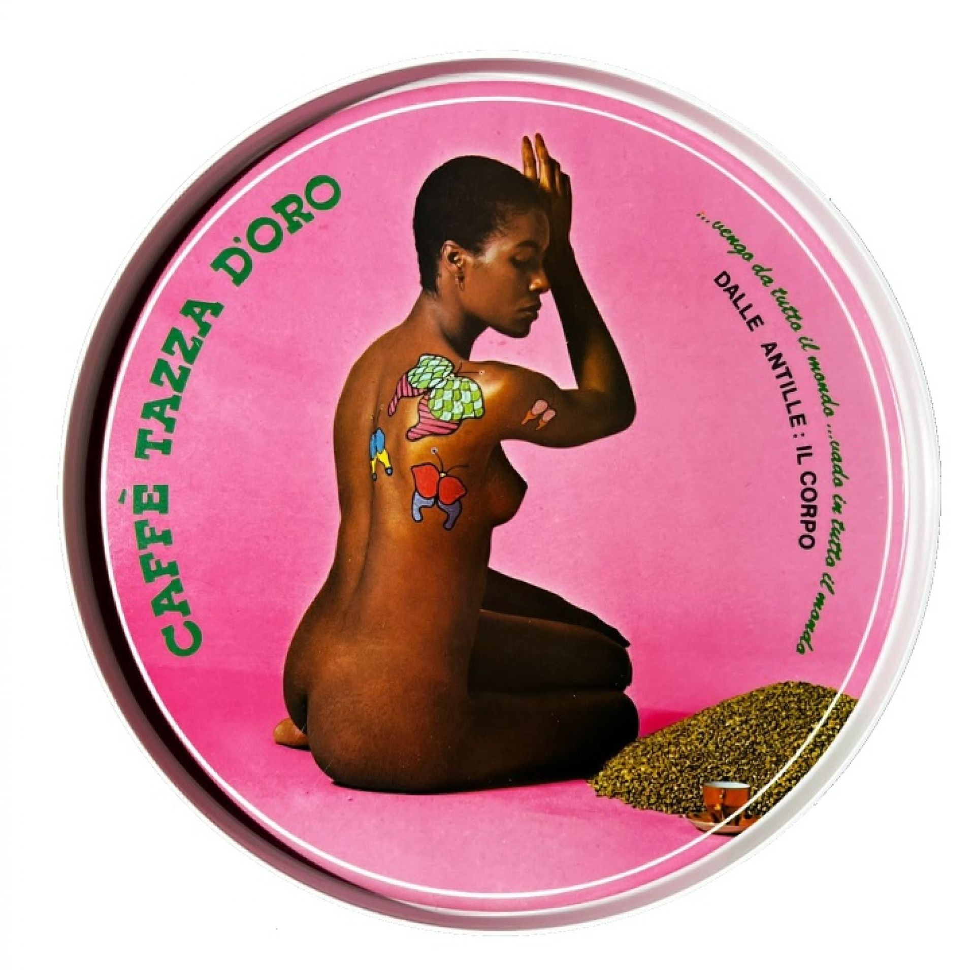 Caffè Tazza d'Oro Plateau rond Rose Condino OFFRE SPECIALE
