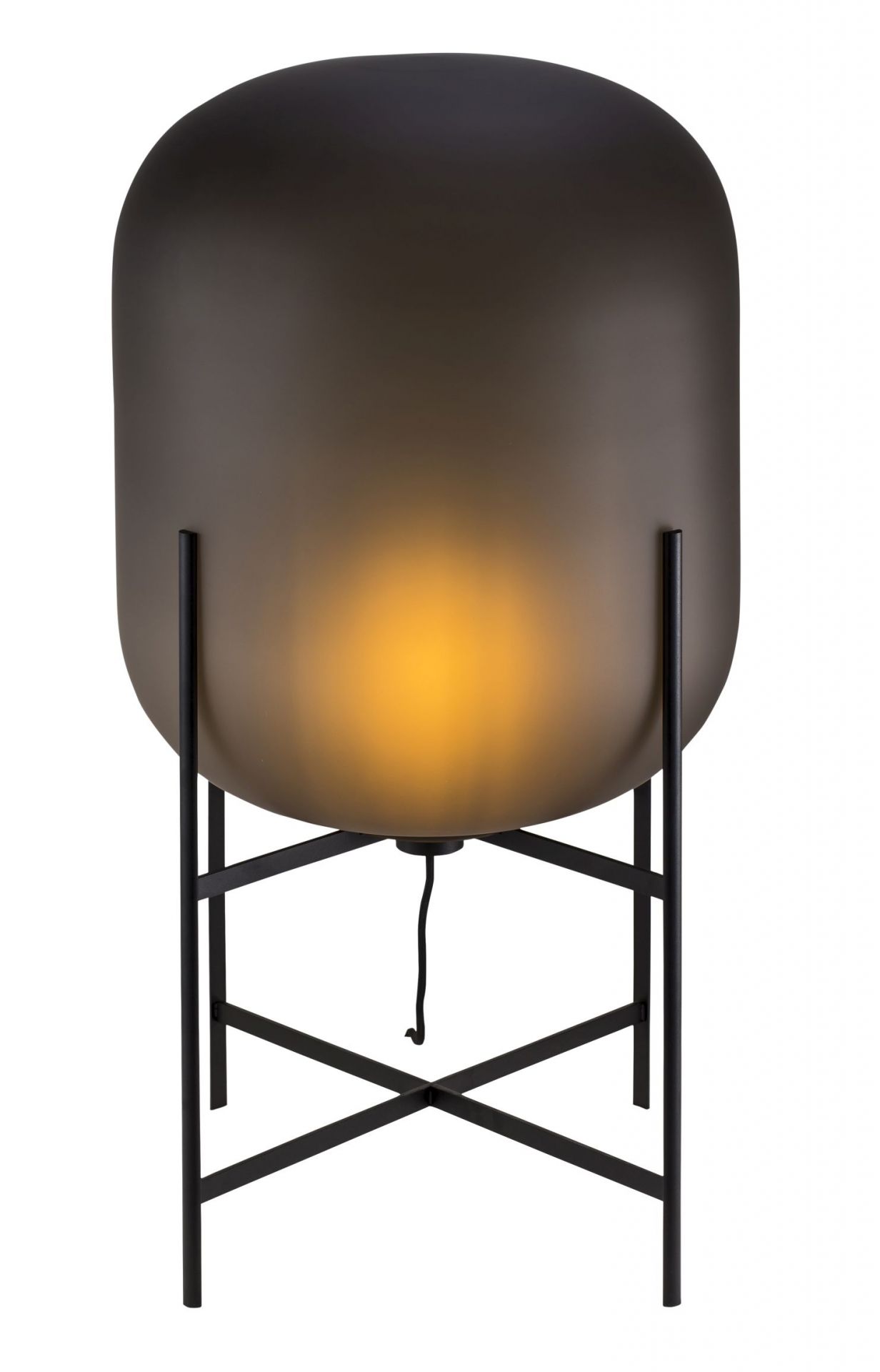 Oda Medium lampe à pied gris fumé satiné Pulpo