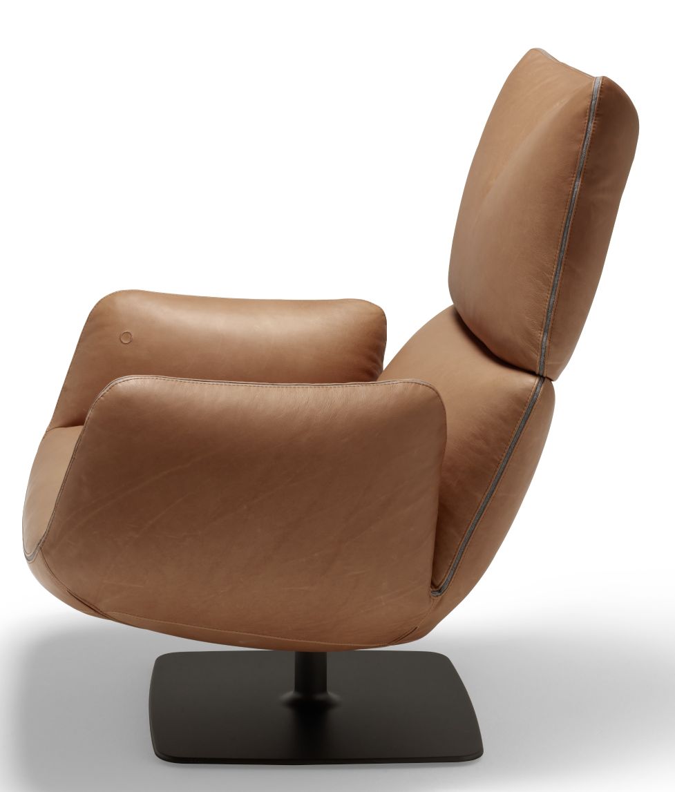 Jalis Lounge Fauteuil pivotant avec mécanisme de basculement / pied assiette Cor