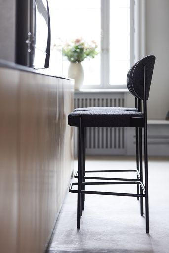 Series 430 Bar Stool Tabouret de bar 75 cm NOIR / REMIX 123 Verpan OFFRE SPECIALE