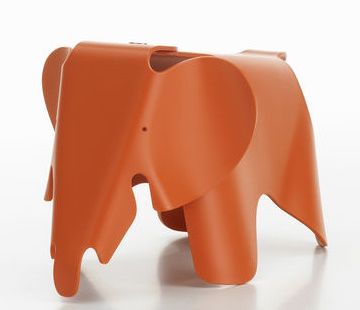 Eames Elephant Small petit RE Vitra Rouge Orange