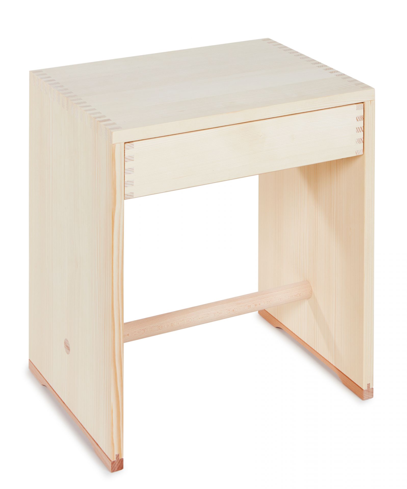 Ulmer Tiroirs Tabouret naturel wb form