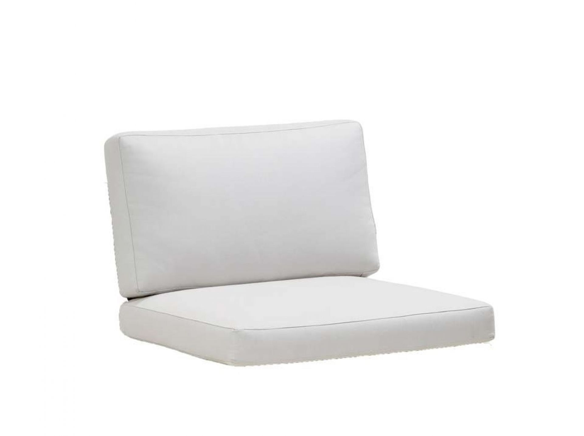 Weißer Kissensatz für Cane-Line Connect Outdoor Loungesessel, Sitzkissen und Rückenkissen für Gartenmöbel.