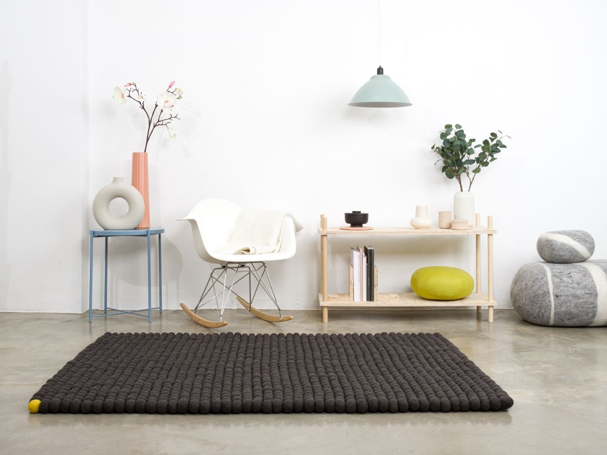 Big One Rectangulaire Tapis en feutre 200 x 300 cm myfelt