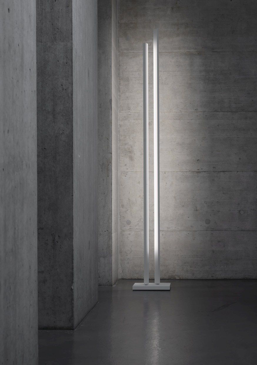Zen Parallel Lampadaire blanc - 2700K Steve Lechot Luminaires