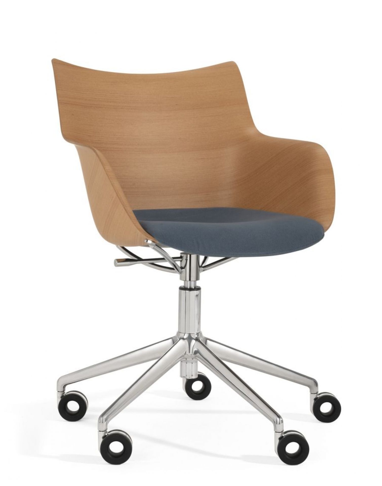 Q/Wood Soft Fauteuil pivotant Kartell