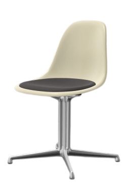 Eames Fiberglass Side Chair DSL avec coussin d'assise Vitra 