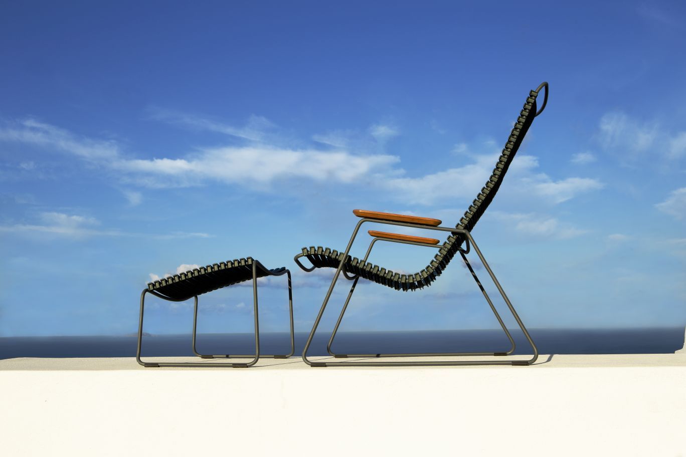 Click Footrest Tabouret de pied Outdoor Houe 