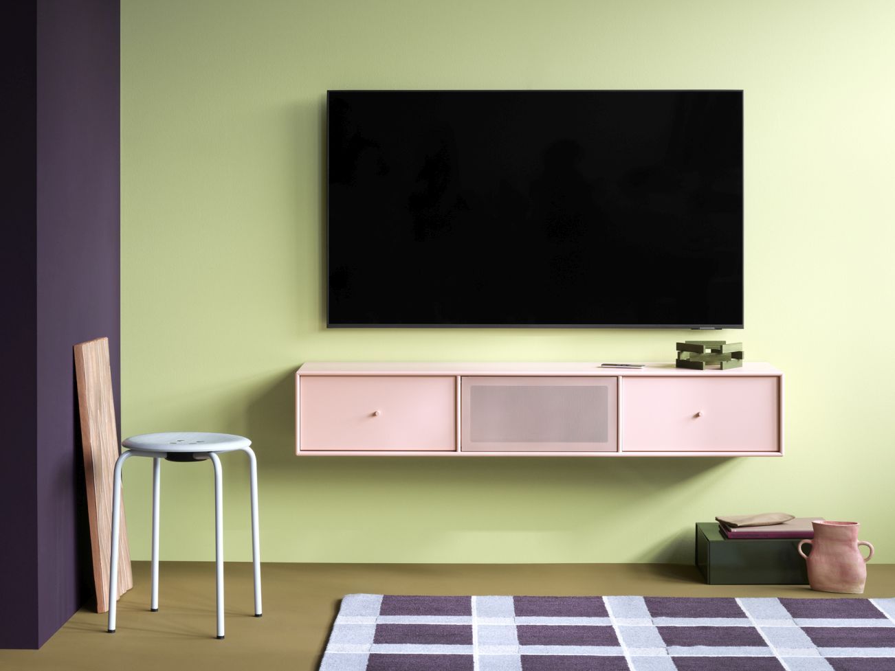 Octave V Étagère TV Nordic - cadre noir Montana QUICK SHIP