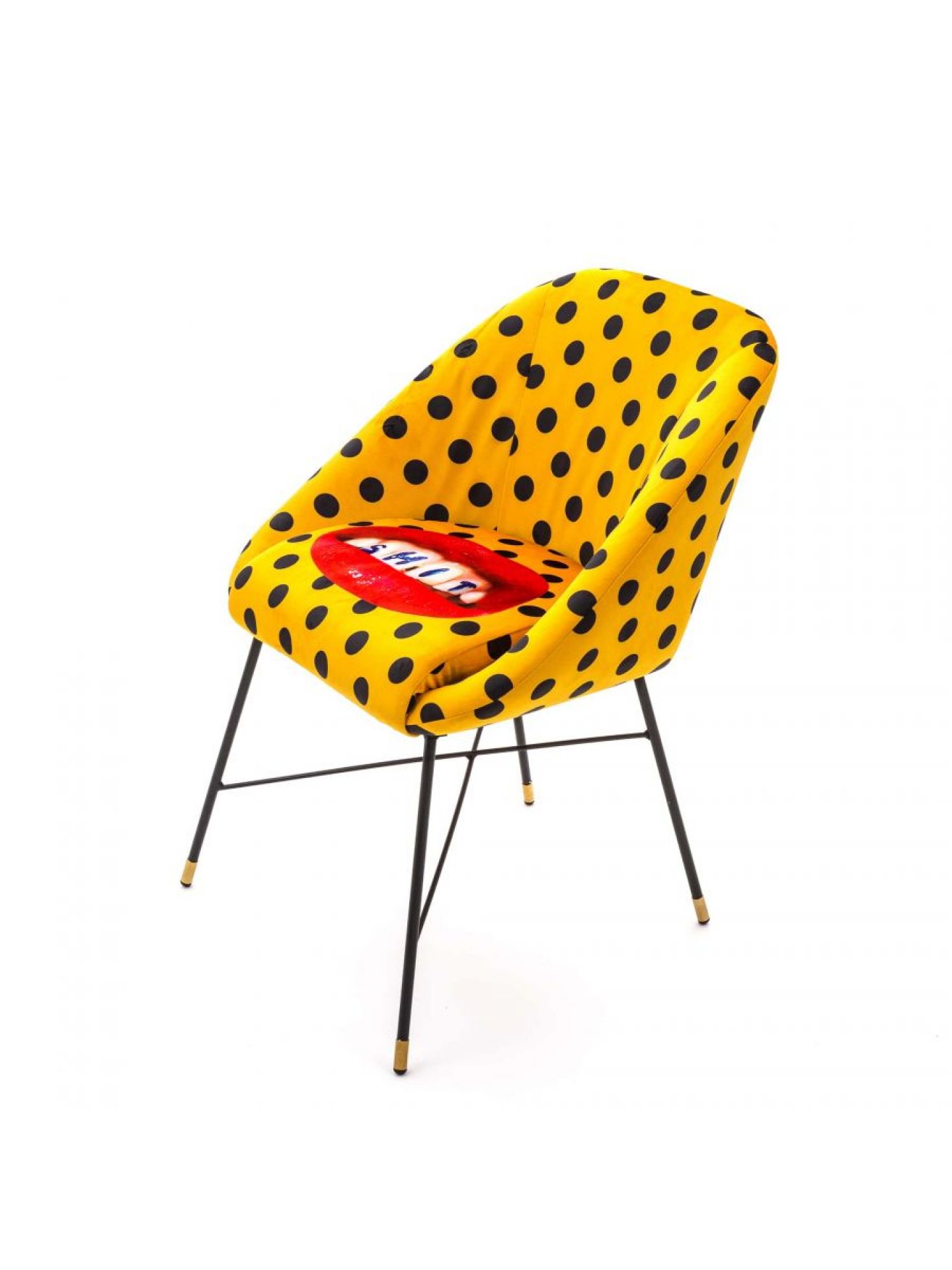 Toiletpaper chaise rembourrée Shit Seletti