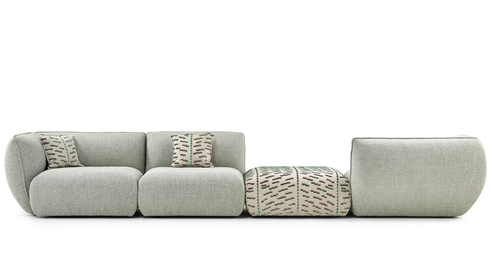 Canapé modulaire Mia Suggestion de combinaison 1 Freifrau Manufaktur