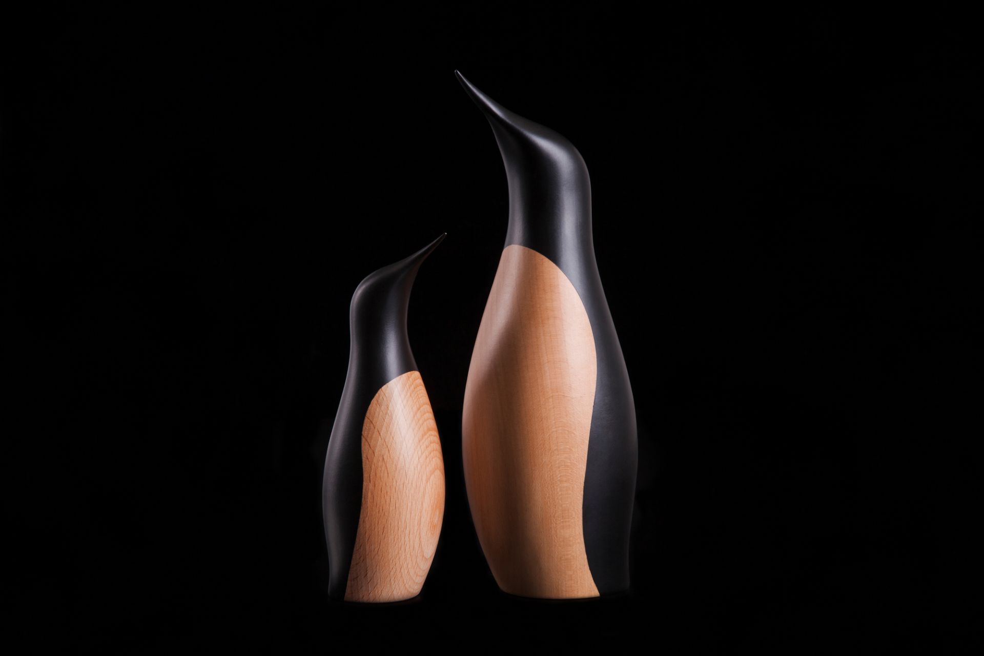 Grand pingouin figure en bois Architectmade PIÈCE UNIQUE