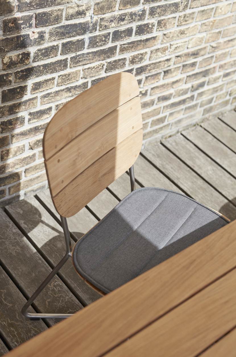 Lilium Chair Chaise Cushion Coussin d'assise extérieur Skagerak by Fritz Hansen Marine