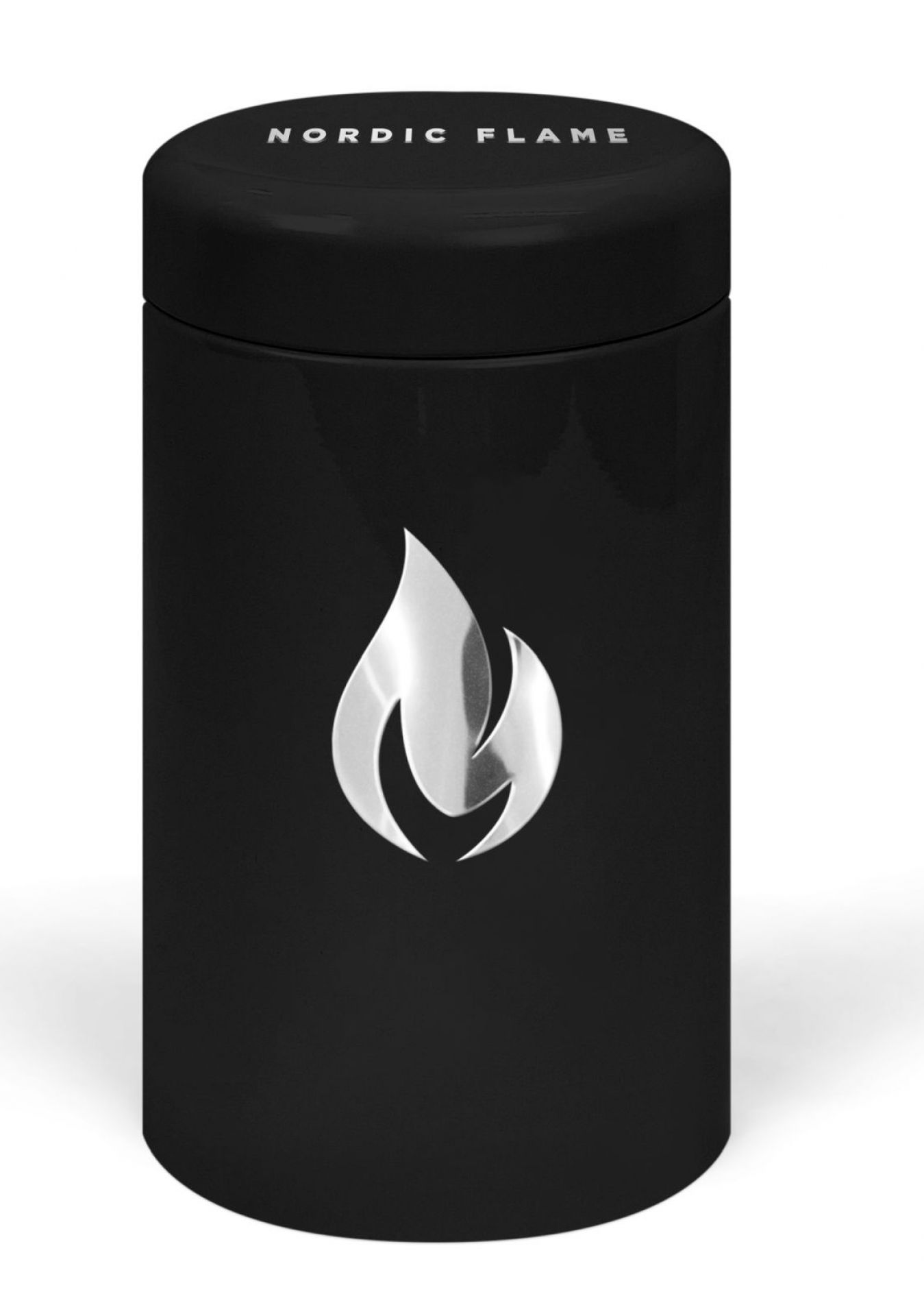 Boîte d'allumettes en métal Noir / Argent Nordic Flame OFFRE SPECIALE