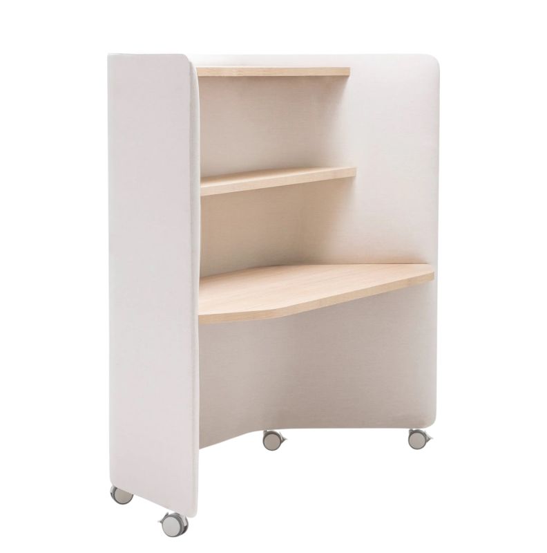 In Out Office ME2261 Table de bureau avec cloisons d'absorption acoustique Andreu World 