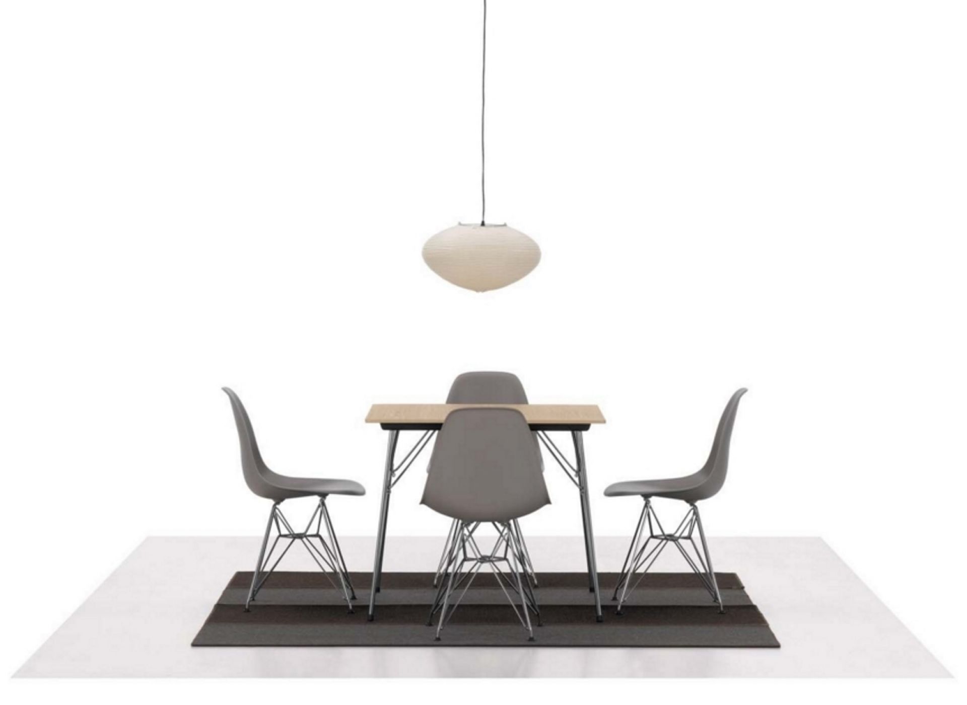 Eames Plastic Side Chair DSR Stuhl Vitra-Classic rot-Basic dark Eames Plastic Side Chair DSR Stuhl Vitra-Classic rot-Basic dark