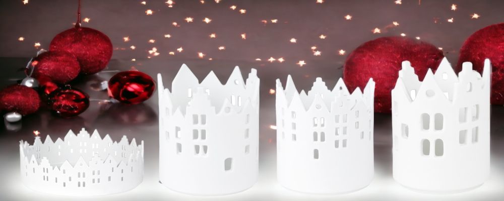 Maison de lumière Assortiment de 4 lumières de ville Räder