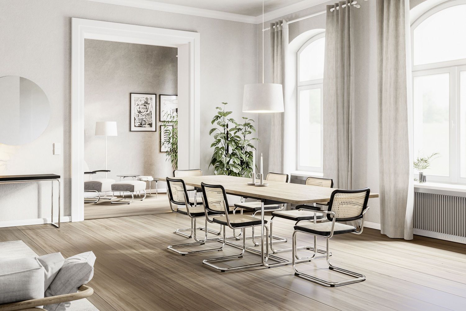 JS. Thonet by Jil Sander S 32 V / S32V Chaise cantilever Thonet