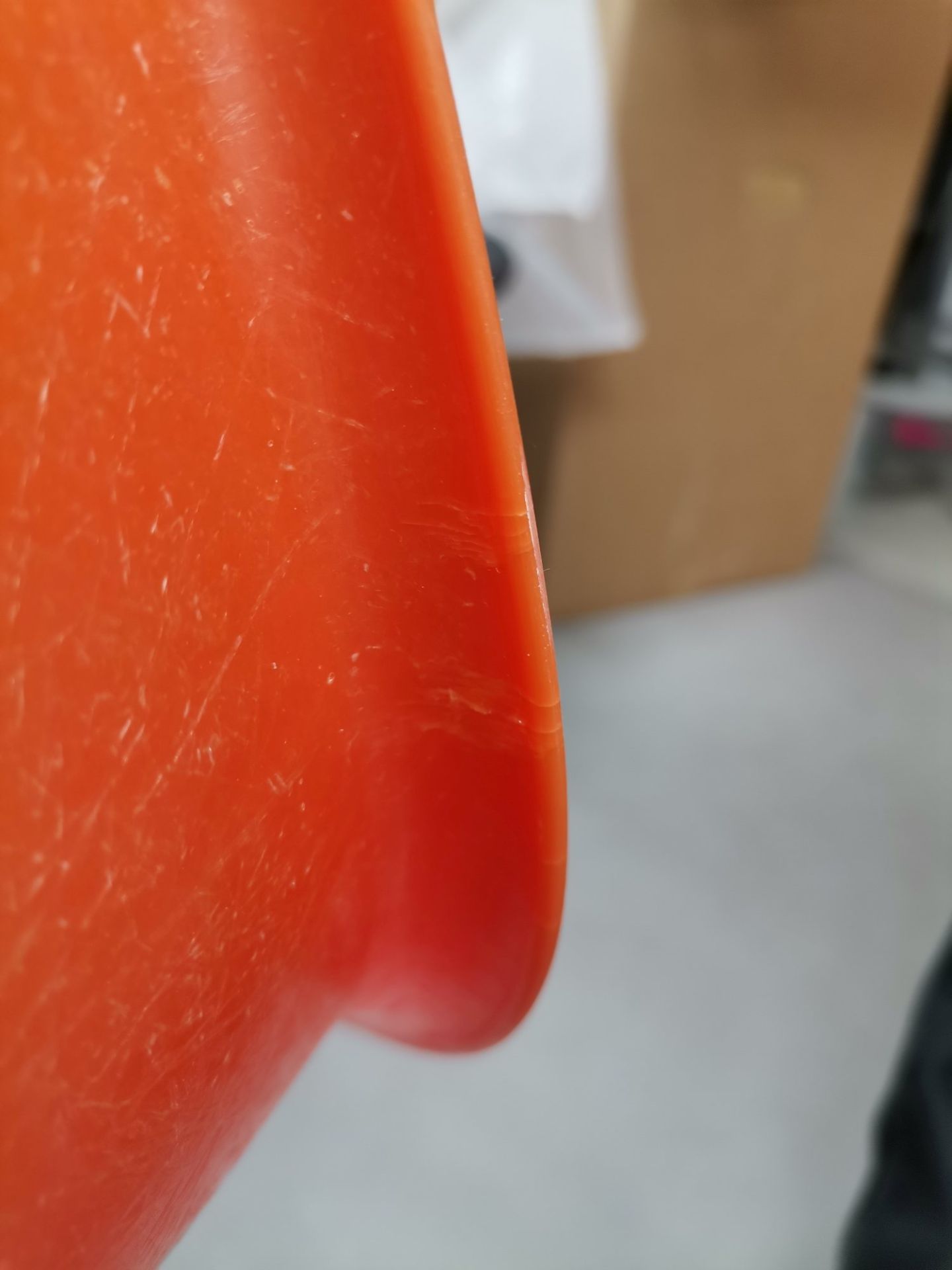 Eames Fiberglass Side Chair La Fonda Rouge Orange Vitra LIMITED EDITION OBJECTS IMPARFAITS