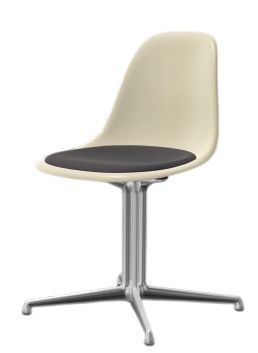 Eames Fiberglass Side Chair DSL avec coussin d'assise Vitra 