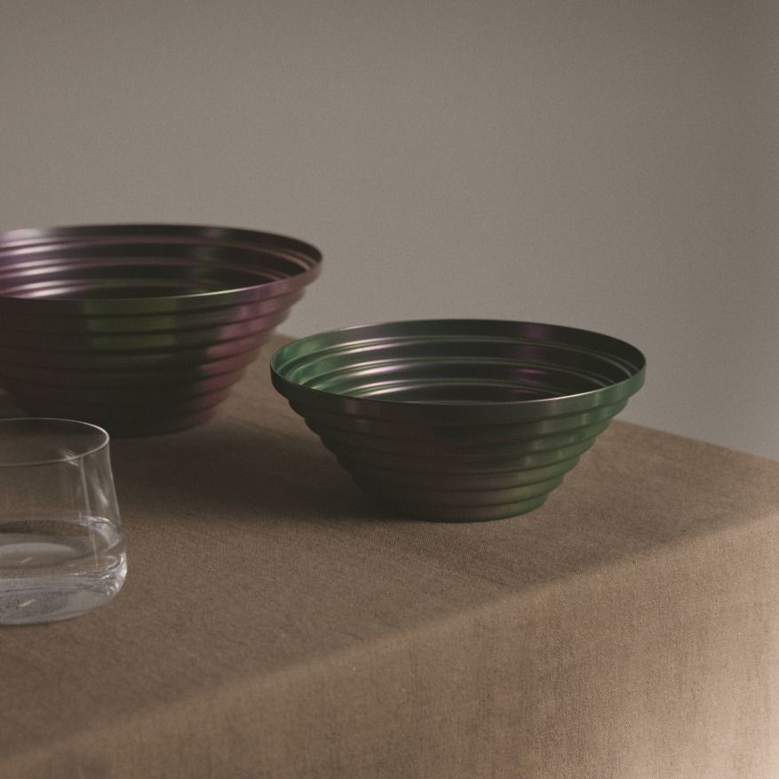 Maya bol rond Ø 25 cm Purplegreen 7320/25PGR Alessi  