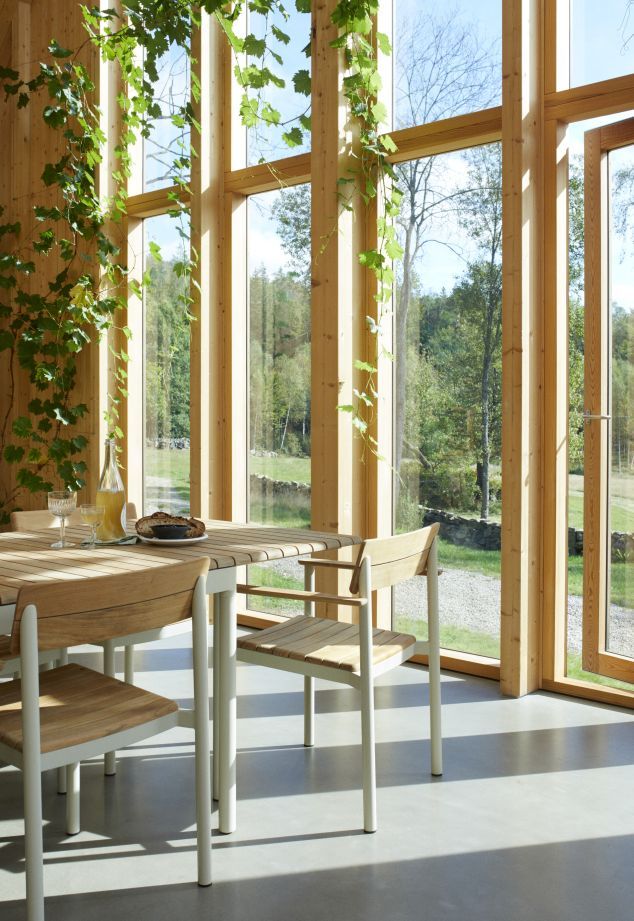 Pelagus Chaise Skagerak by Fritz Hansen Vert chasseur