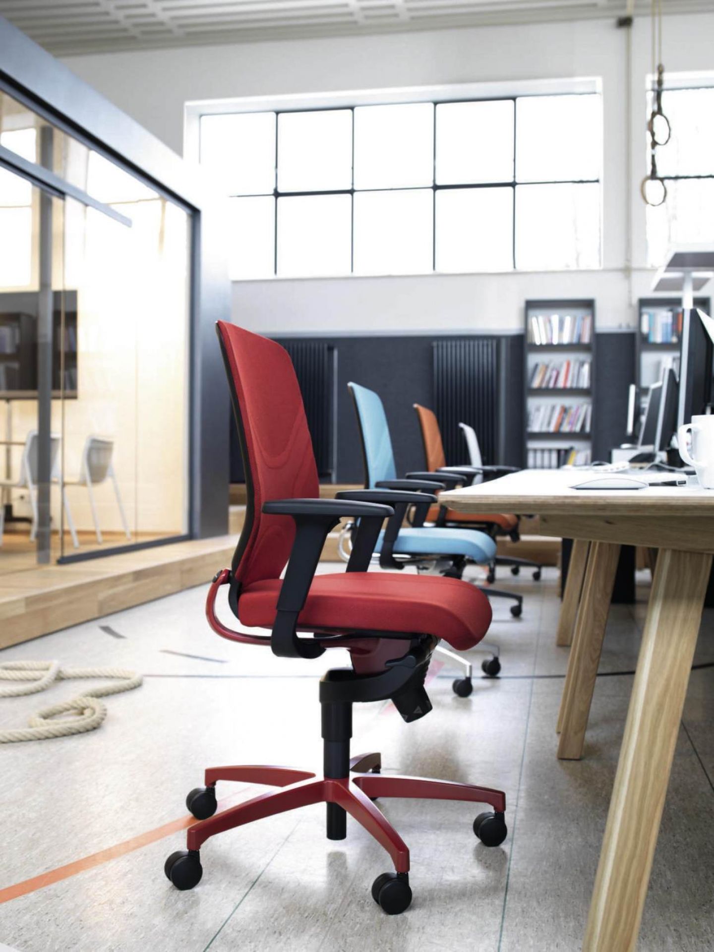 In 184/7 Chaise pivotante de bureau Wilkhahn