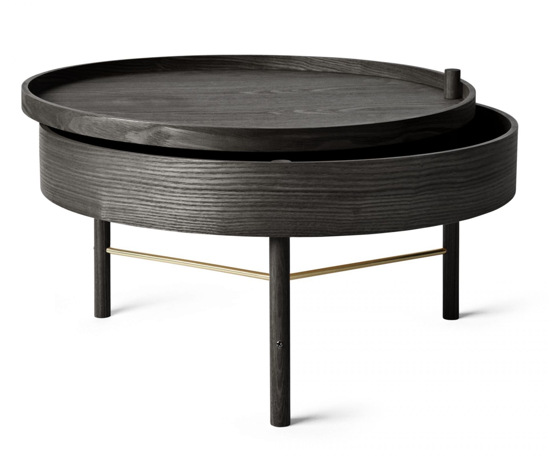Turning Table Beistelltisch Audo-Esche schwarz
