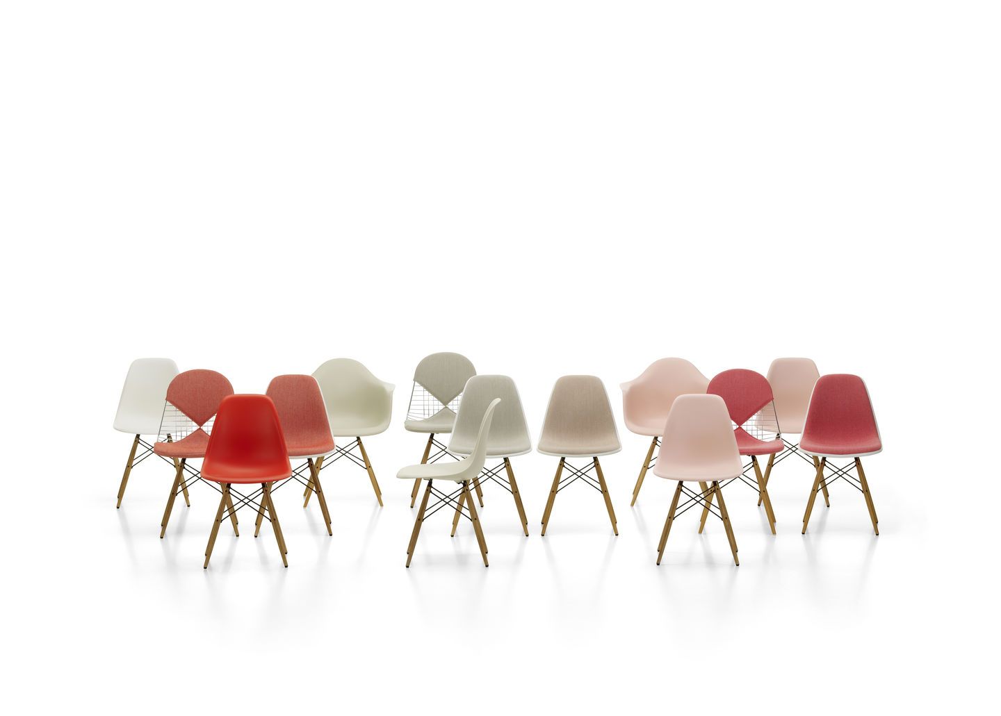 DKW-2 Wire Chair Chaise Coussin de siège et de dos Vitra
