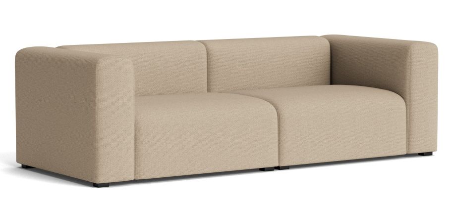Mags Sofa 2,5-Sitzer in warmgrauem Maglia Stoff, modernes Design Sofa für Wohnzimmer.