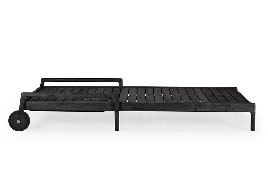 Jack Outdoor Adjustable Lounger Teak noir Ethnicraft