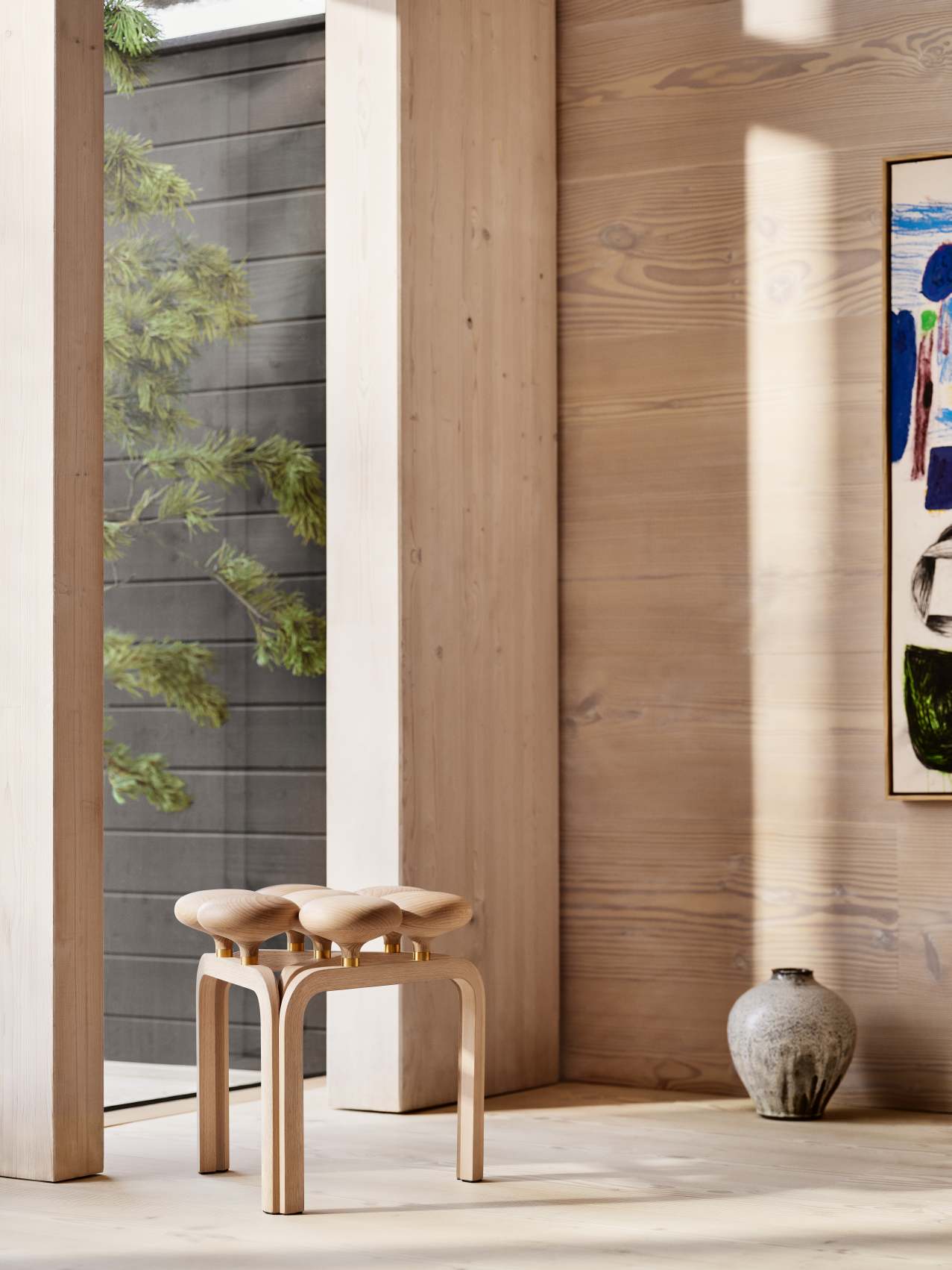 Tabouret Utzon Stool Fritz Hansen