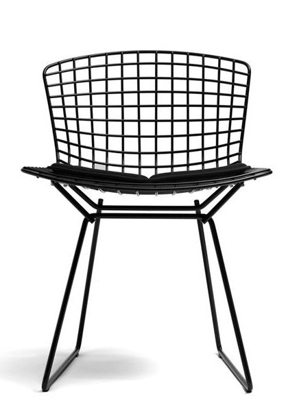 Chaise Bertoia avec coussin d'assise Knoll International 
