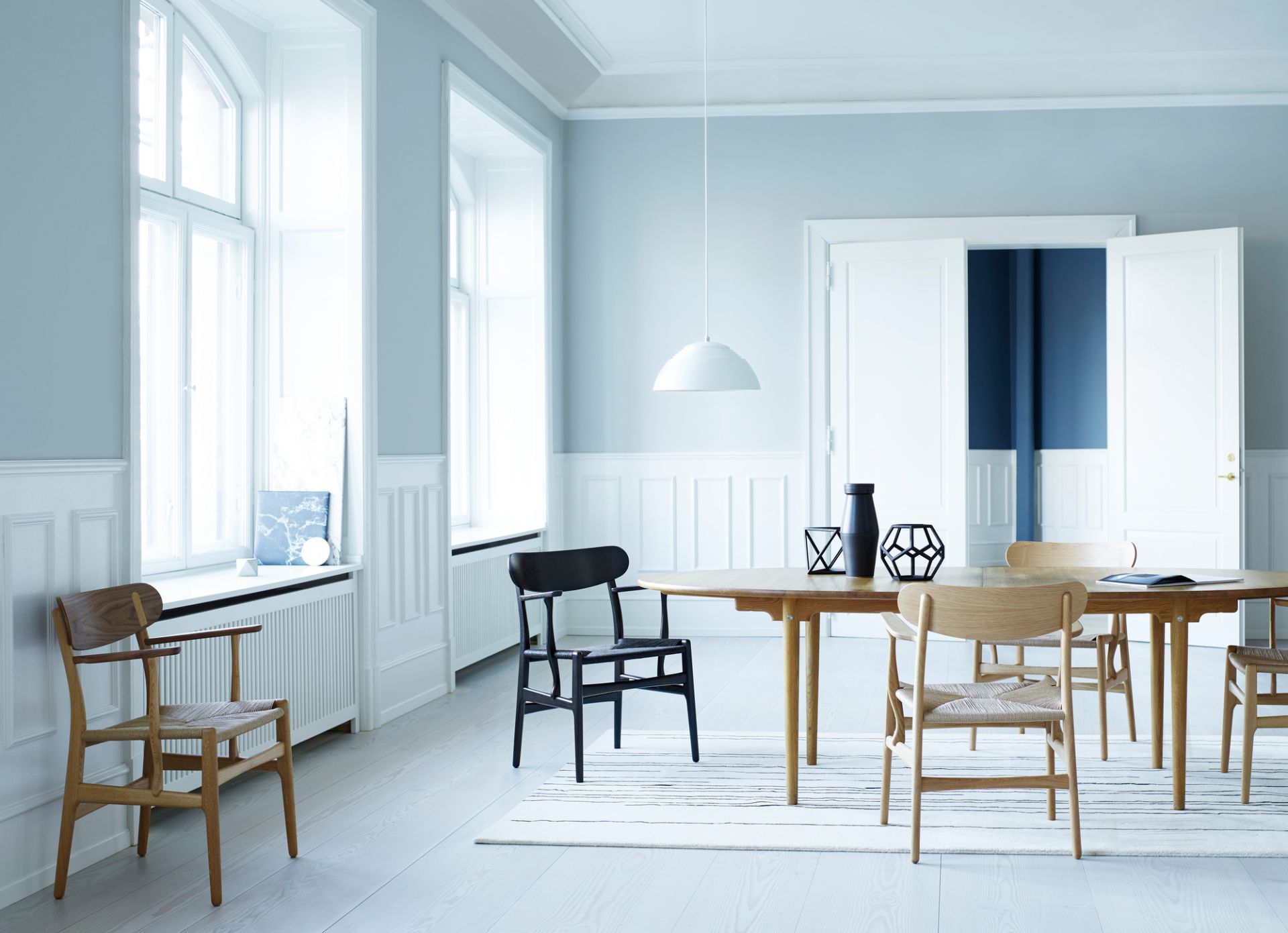 CH26 chaise en bois tresse naturelle/chêne savonné Carl Hansen &amp; Søn