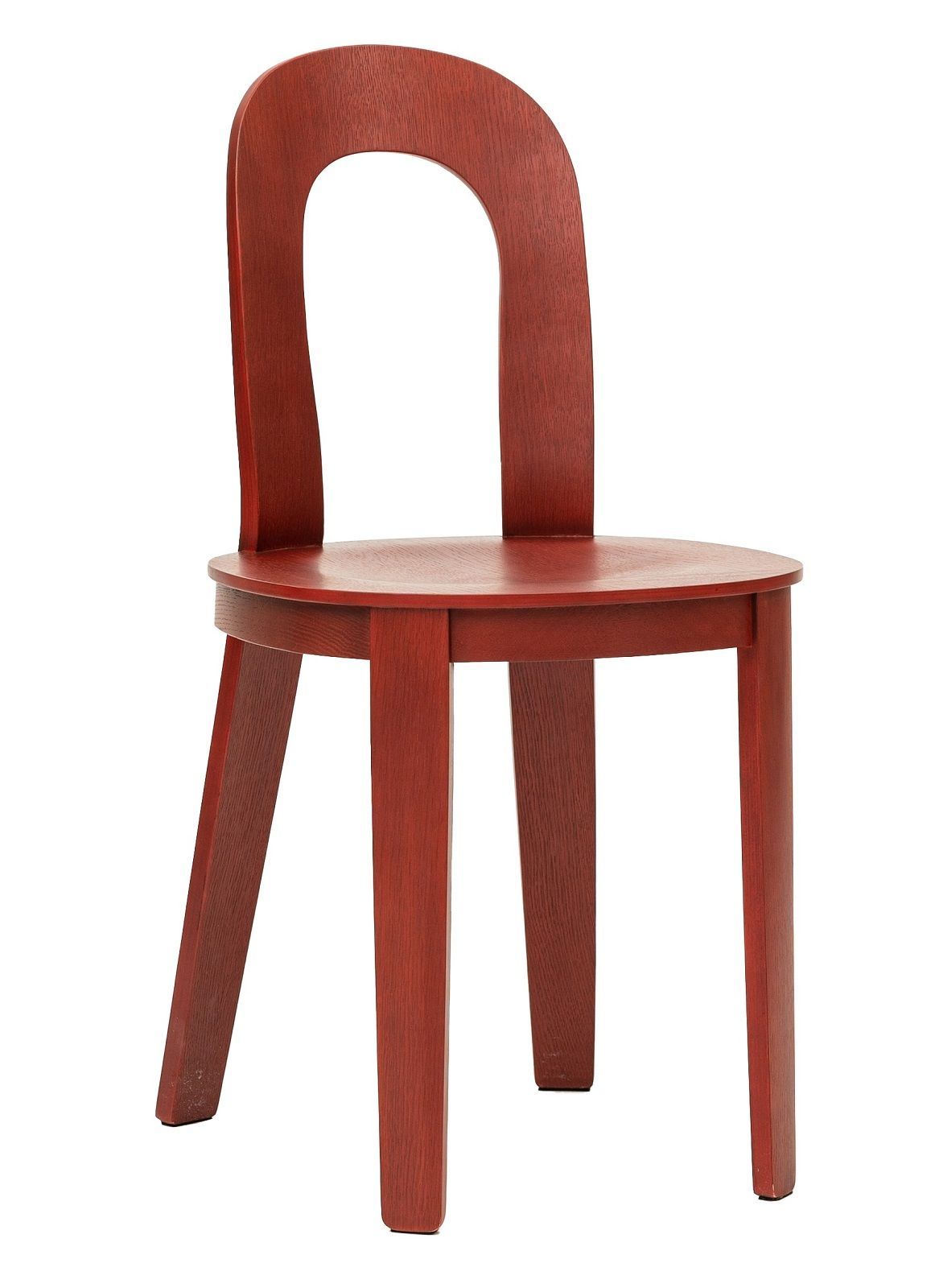 Olivia Chair Chaise en bois Design House Stockholm Chêne rouge Roter Olivia Chair Holzstuhl von Design House Stockholm aus Eiche, modernes Möbeldesign.