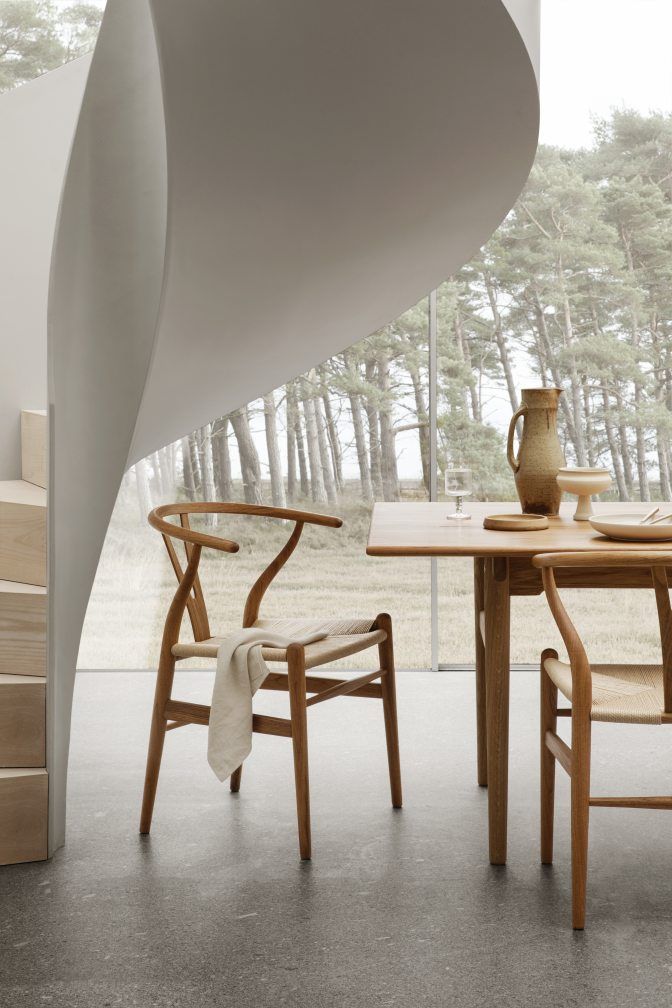 Set de table 2 CH327 L 248 cm + 6x CH24 Chair Teak Carl Hansen & Søn 