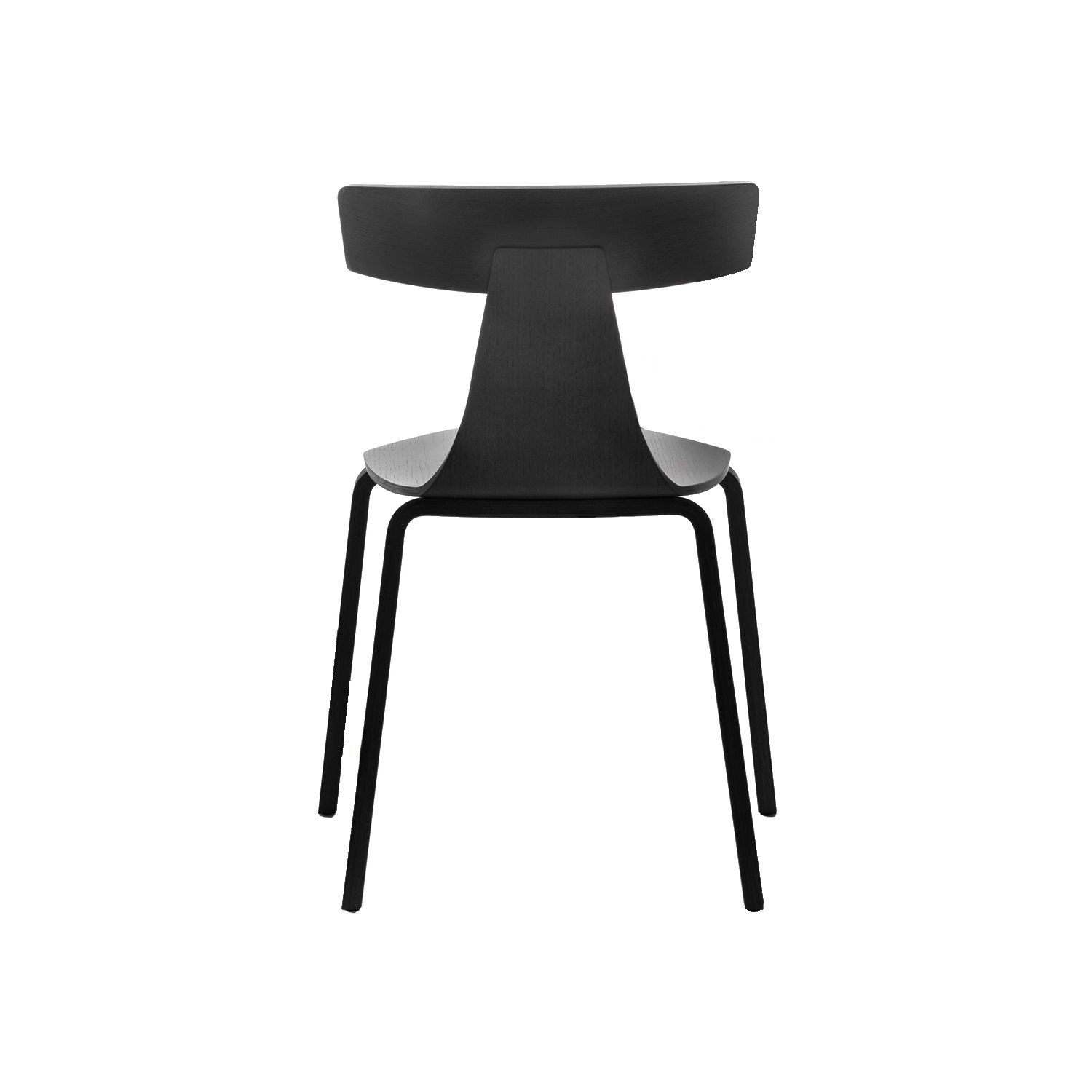 Remo chaise en bois frêne noir Plank