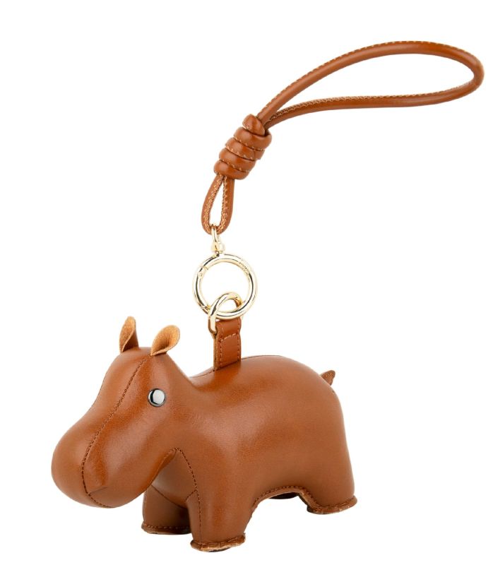 Bag Charm Pendentif de sac avec lanière Hippo Tan Züny