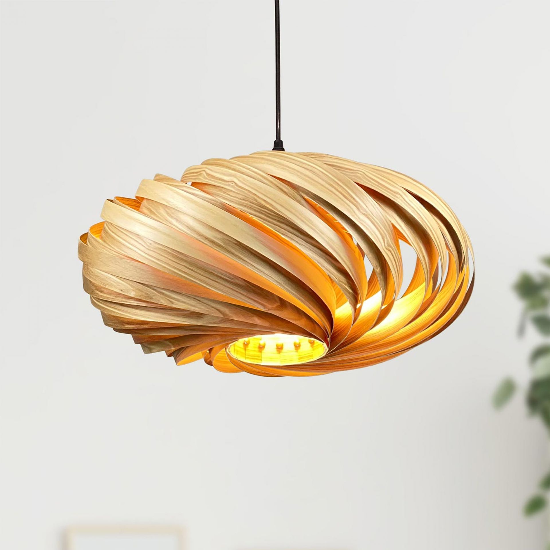 Veneria Lampe à suspendre Ø50 cm Frêne Gofurnit