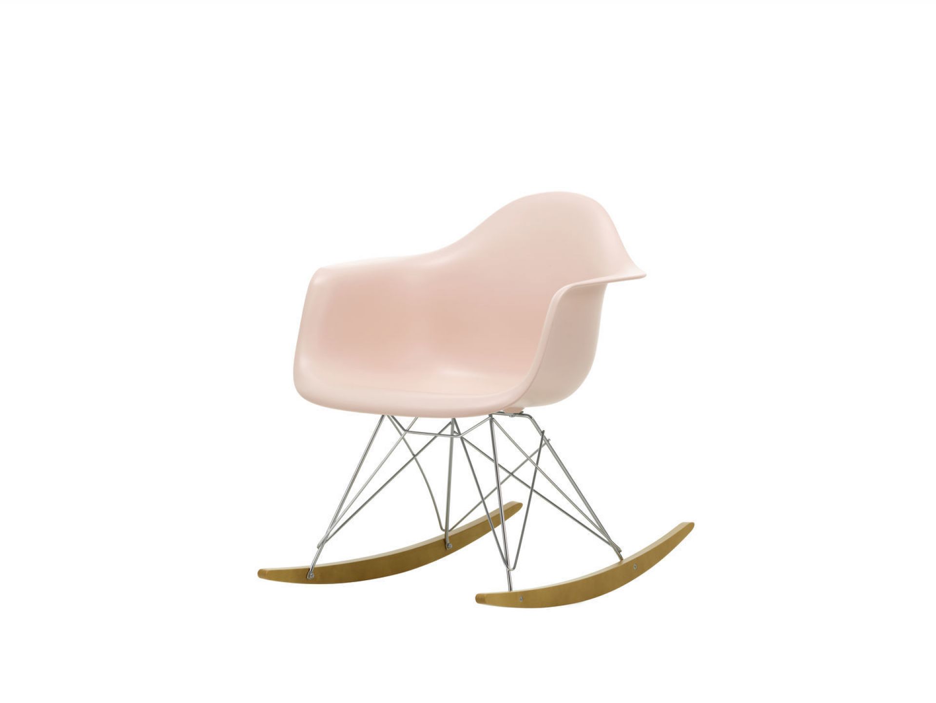 Eames Plastic Arm Rocking Chair chaise à bascule RAR Vitra Érable sombre - Noir - Deep black